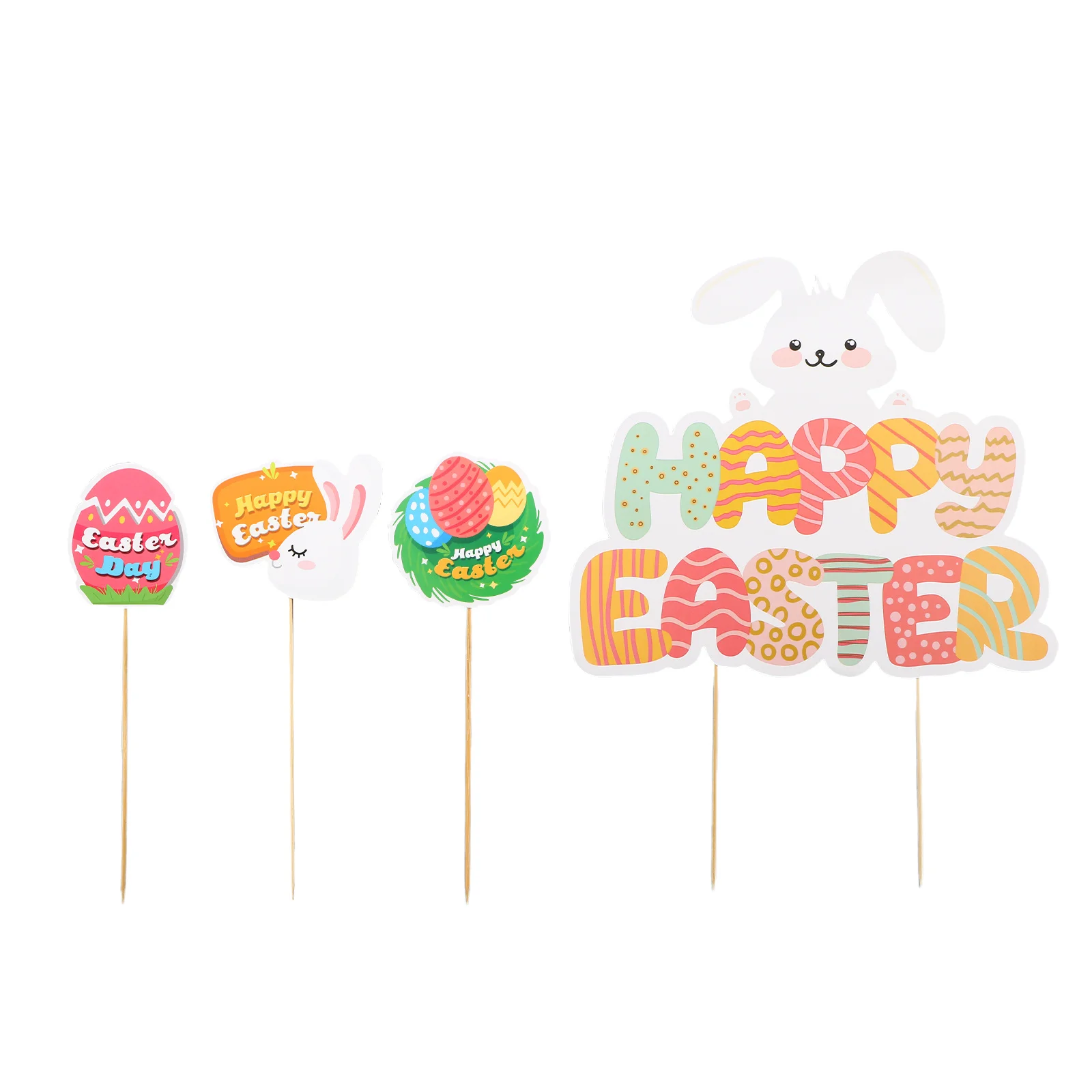 

13 Pcs Cake Insert Combination Lovely Dessert Toppers Emulsion Adorable Picks Meaningful