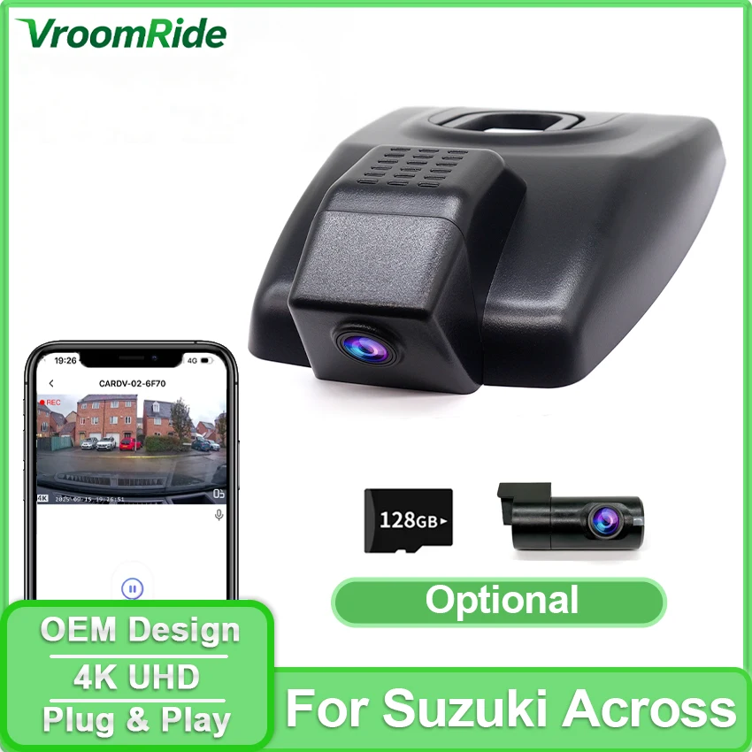 

Car Video Recorder Night Vision 4K Dash Cam Plug and Play For Suzuki Across 2020-2022 2023 2024 2025 Car DVR Camera,OEM Design