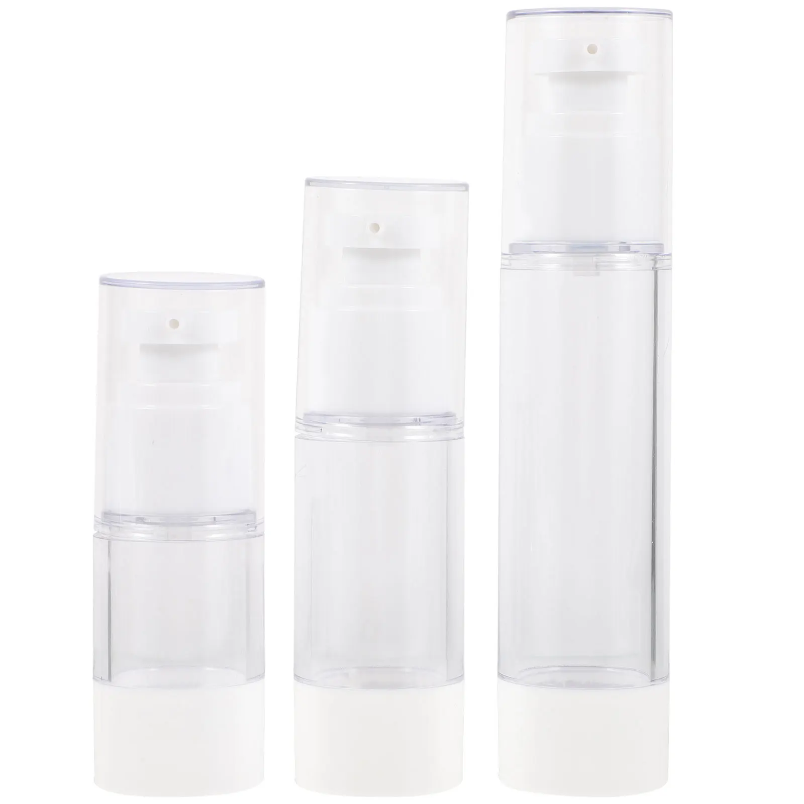 

3pcs 15/30/50Ml Travel Bottle Set Portable Refillable Toiletries Container For Lotion Cream Serum Shampoo Conditioner