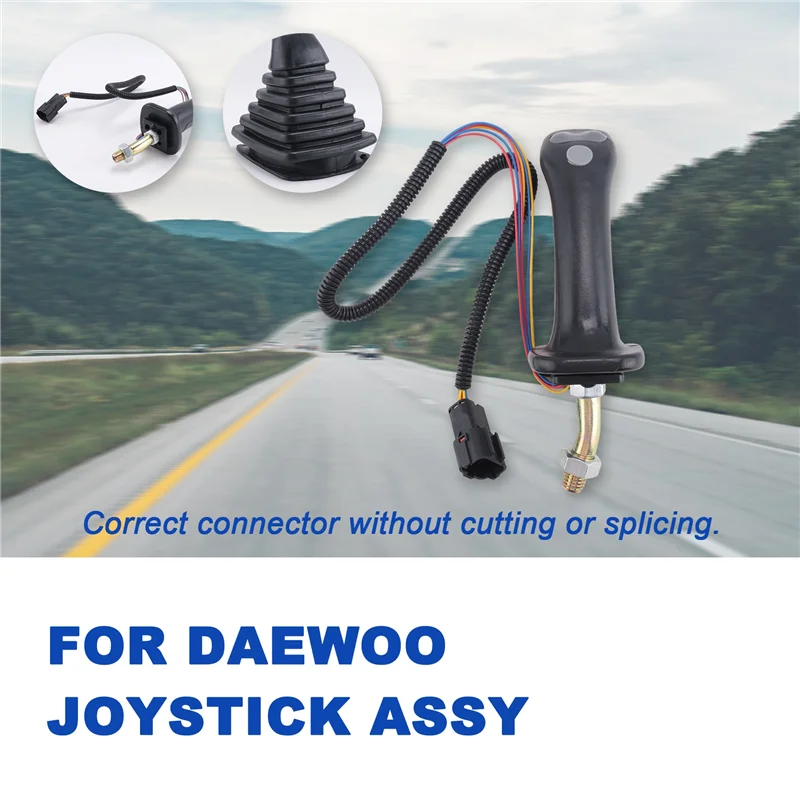 

A45F-3 Buttons Excavator Joystick Assy Handle Gears With Dust Cover For Daewoo Doosan DH DX150 215 225 300 370-9C