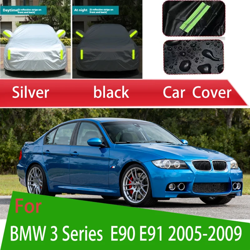 

For BMW 3 Series E90 E91 2005-2012 Outdoor Protection Full Car Covers Snow Cover Sunshade Waterproof Dustproof Exterior Car