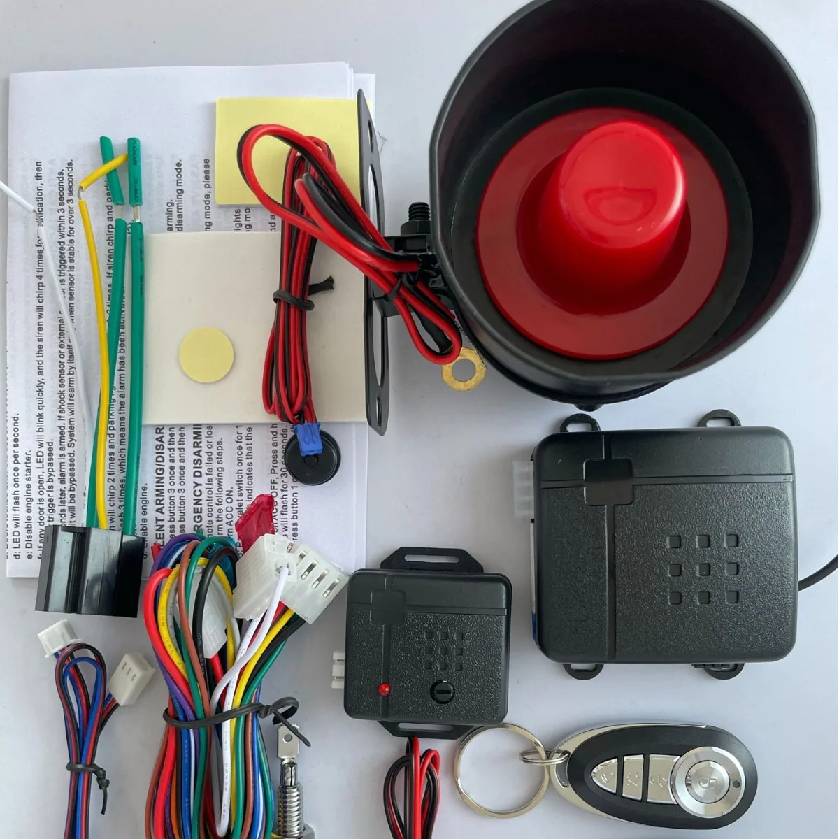 

Car Alarm System Car Immobilizer Dual Vibration Sensor Alarm 12V Immobilizer Remote Control