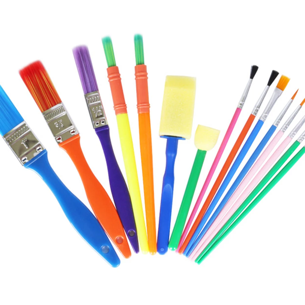 

Painting Brushes Set Washable Art Supplies Early DIY Learning Safe Educational Toy Watercolor Ceramic