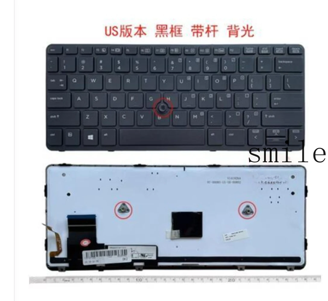 

Клавиатура для HP Elitebook 820 G1, 820 G2, 720 G1, 720 G2, 725 G1, G2, US-раскладка, с подсветкой, с трекпойнтами