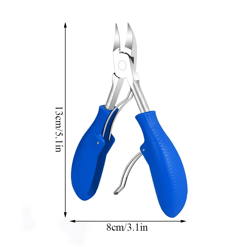 Cortadores de unha de aço inoxidável Removedor de pele morta Pinças Engrown Cortadores de cuidados com os pés Ferramenta de manicure Pedicure Scissors