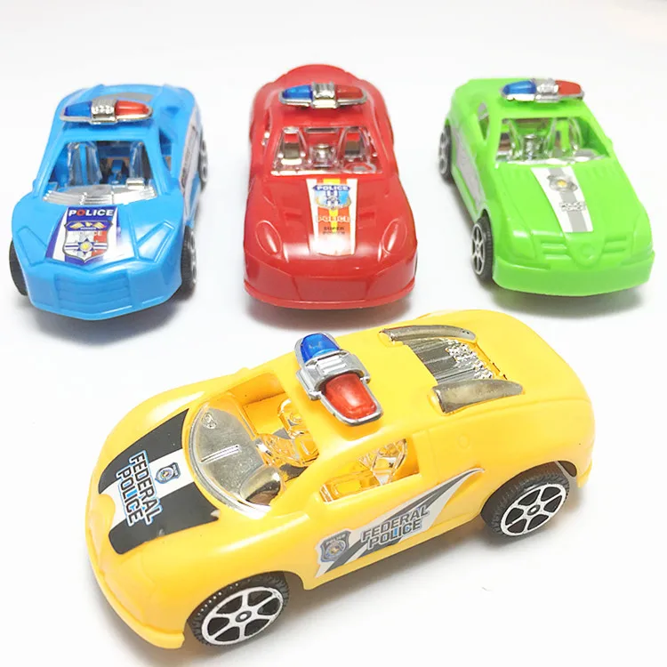 Carros de polícia pull-back de brinquedo pequeno infantil - vários estilos, conchas galvanizadas, brinquedos pequenos giftáveis, mini carros mais vendidos