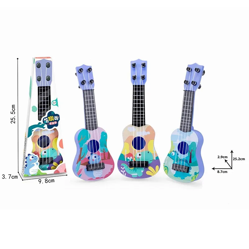 Mini Ukulele Guitar Toy Skill Improving Classical Early Educational Musical Instrument For Boys Girls Children Baby Xmas Gifts