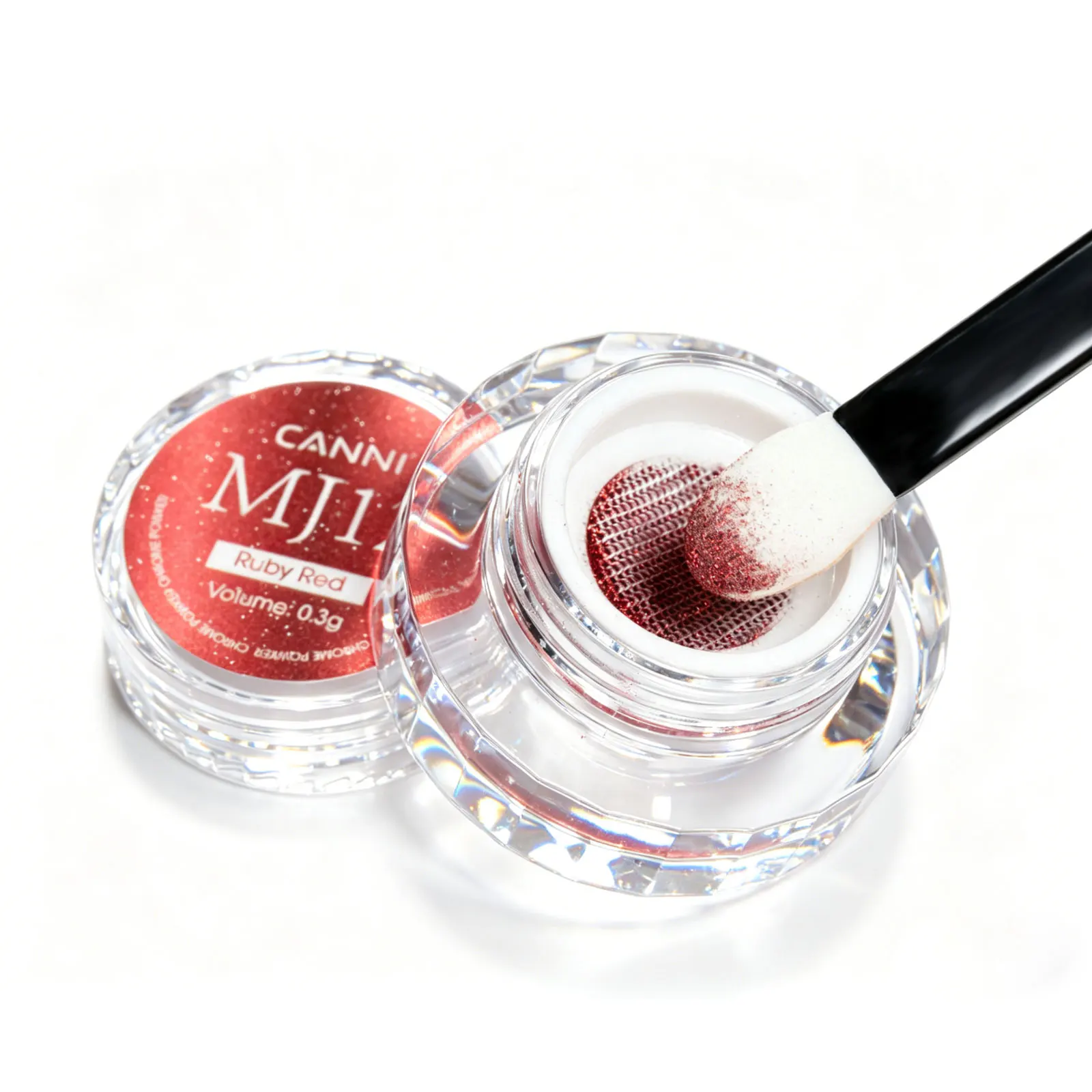 CANNI Chrom-Puder Top Coat 9ml Spiegel-Metallic Magischer Farbeffekt Nagelpigment für Gel-Nagellack Nageldekoration – Detail 12
