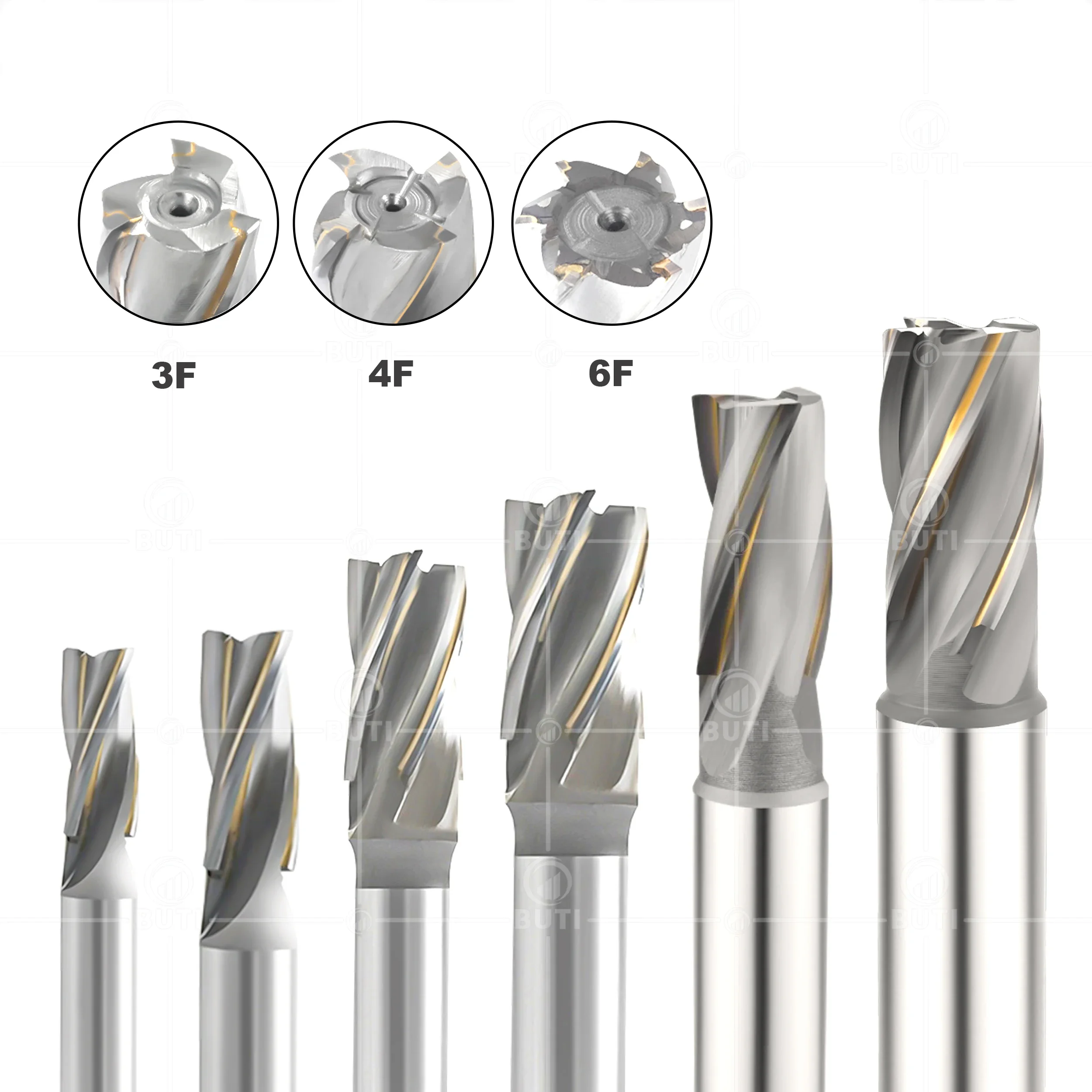 DESKAR 100% Original CNC Lathe Tools 50x53x130-F6-M32 BK10/30 Inlaid Alloy Straight Shank Spiral Milling Cutter Carbide Material