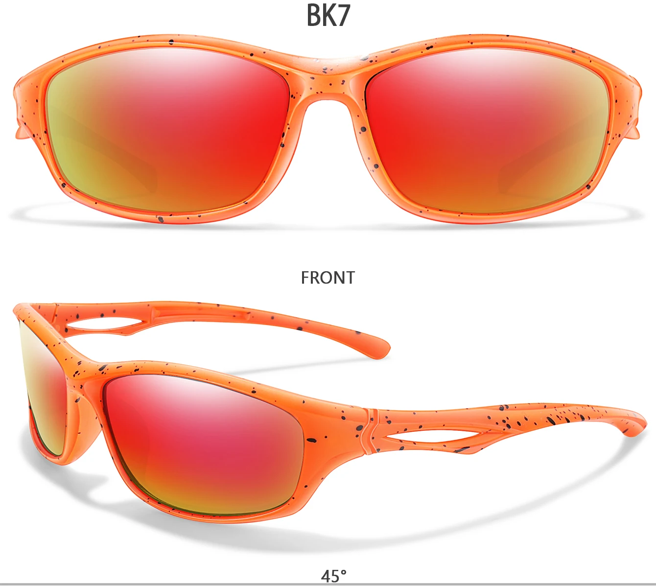 Modische Sonnenbrille für Kinder unter 8 Jahren, ovaler Rahmen, hohle Sportbrille, Kinderbrille zum Laufen, Reiten, Baseball, UV400-Schutz – Detail 10