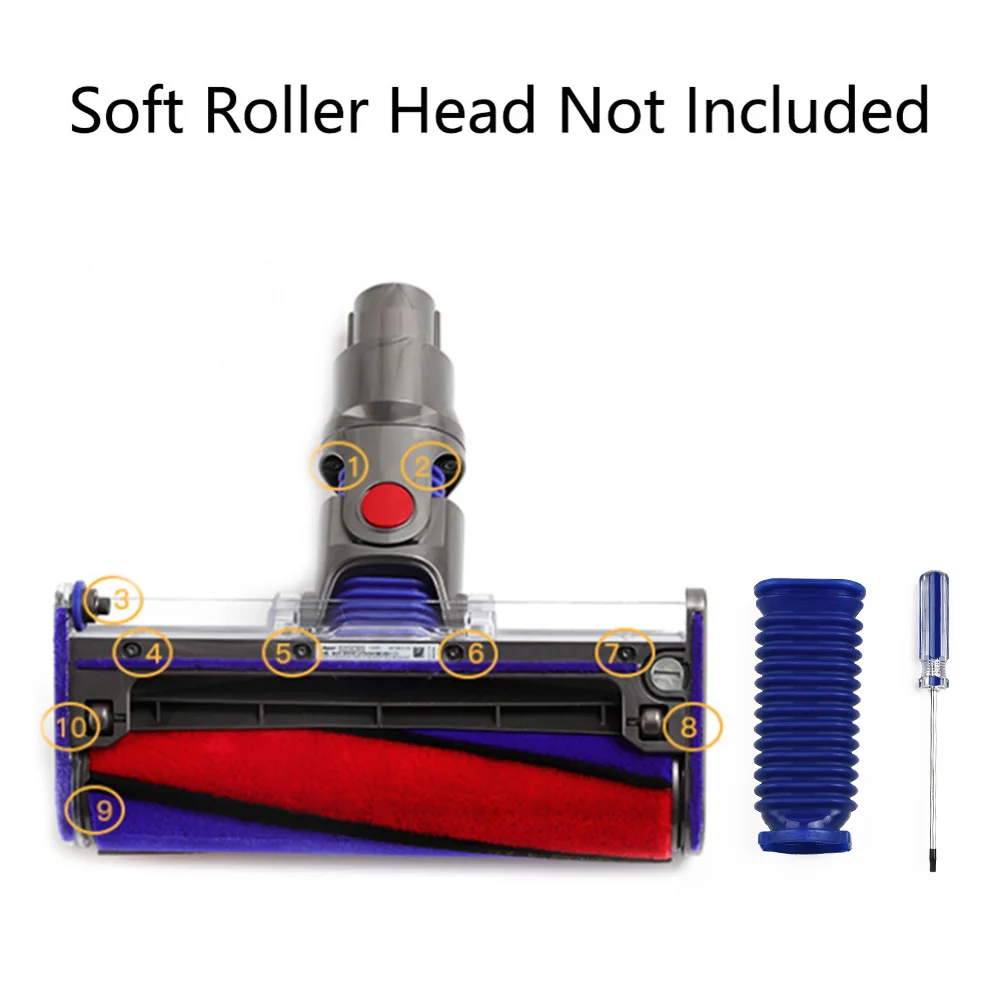 مناسبة ل دايسون V6 V8 V10 V11 DC74 لينة المخملية الأسطوانة شفط الأزرق خرطوم اللوازم المنزلية تنظيف فراغ أجزاء الملحقات