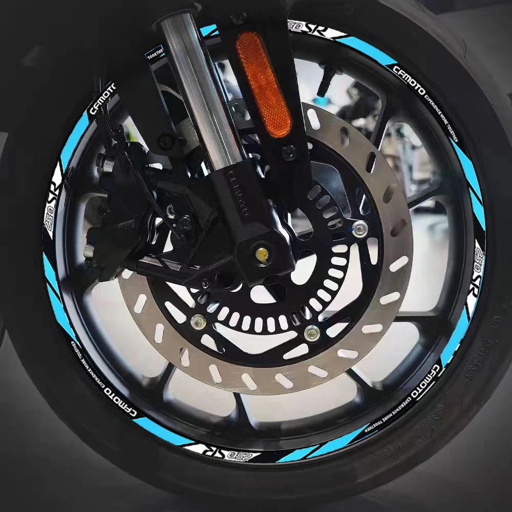 Per CFMOTO Cerchione Adesivi 17′′ Hub Decal Stripe Tape Adesivo cf moto 250SR 300NK 450SR 650NK 650MT Accessori Moto