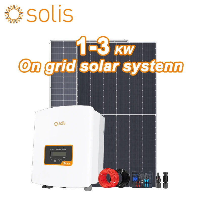 3KW 5KW 8KW 10KW Complete On-Grid Solar Panel System Kit for Home Full Set with Micro Inverter & Monitoring Grid-Tie PV System