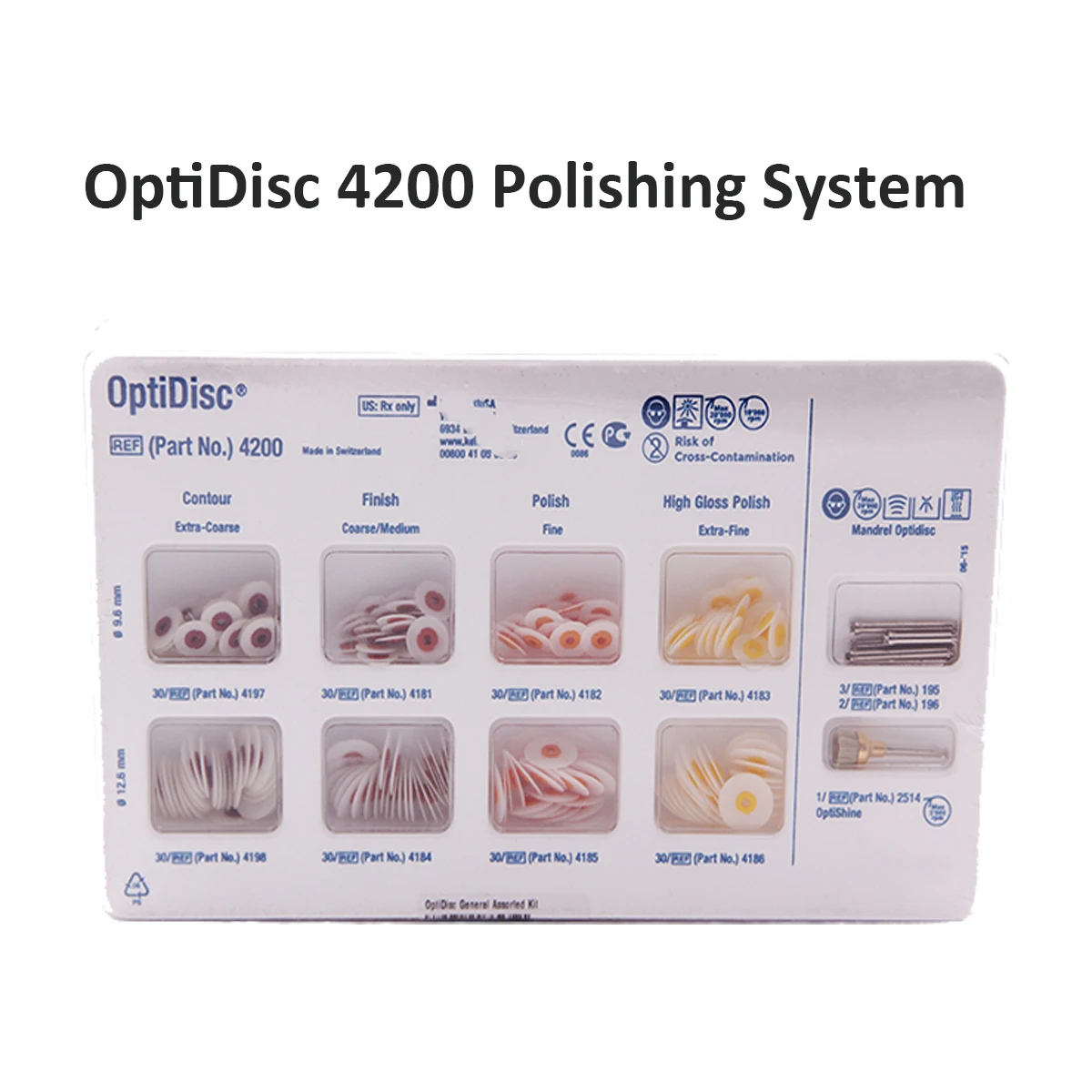 New 1 Set OptiDisc Model 4200 Polishing&Finishing Complete System for Dental Polishing Treatment