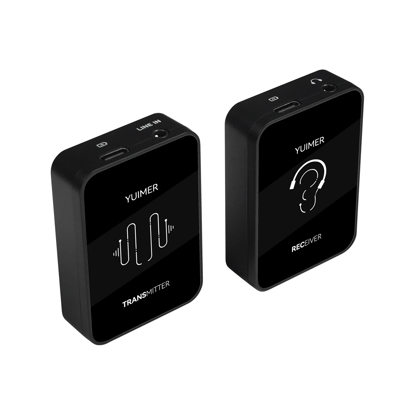 2026 Rechargeable WS-14 2.4G Wireless Earphone Monitor Transmitter Receiver Support Stereo Mono And Phone Recording Function