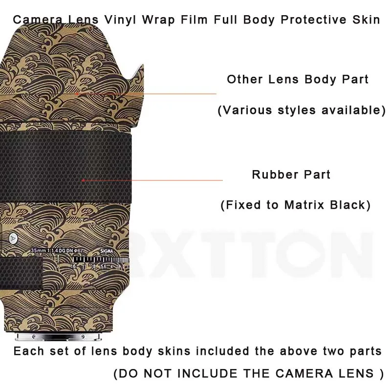 New Sigma 35mm F1.4 DG DN Lens Decal Skins Lens Premium Sticker 3M Vinyl Wrap Cover Cases for Sony E Mount L Monut 35 1.4