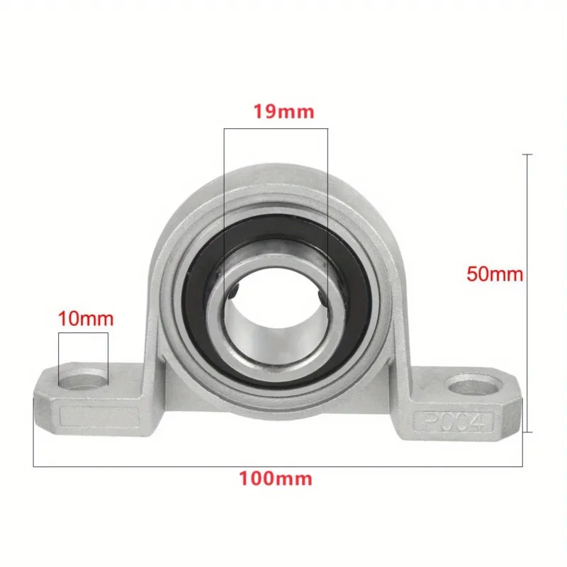 2/4pcs Non-Standard 19mm 22mm Bore KP004 KFL004 Diameter 19mm 22mm Zinc Alloy Inner Ball Mounted Pillow Block Insert Bearing