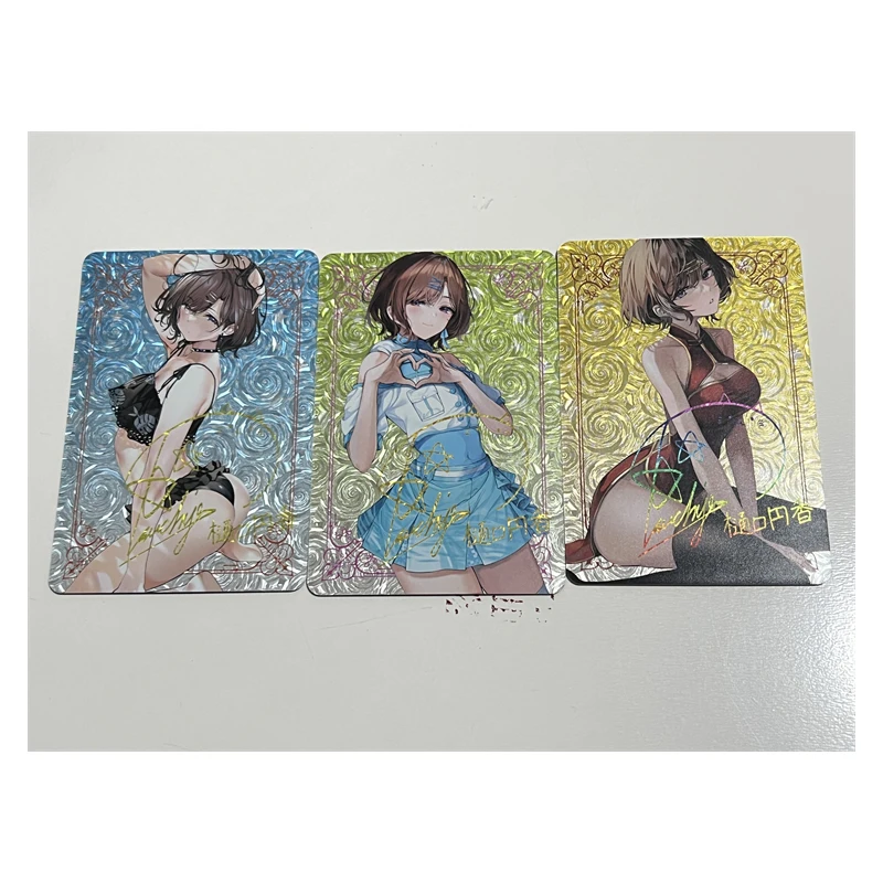 3pcs/set Anime THE IDOLM@STER Amami Haruka Takatsuki Yayoi DIY Homemade Flash card Christmas birthday gift Collection card toys