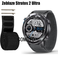 For Zeblaze Stratos 2 Ultra Strap Smart Watch Band Hook&Look Nylon Belt Sports Women Men