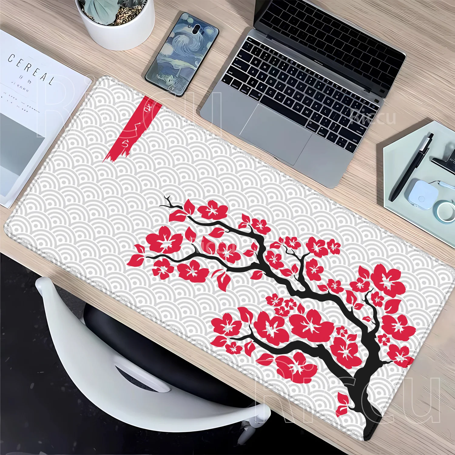 

400x900mm Sakura cherry blossom Large Gaming Mouse Pad Computer Mousepad PC office Keyboard overlock HD Printing XXL Desk Mat