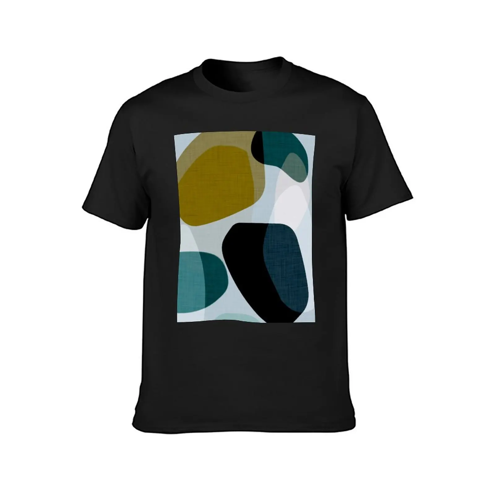 Abstract terrain - river T-Shirt anime clothes vintage tops t shirts for men cotton