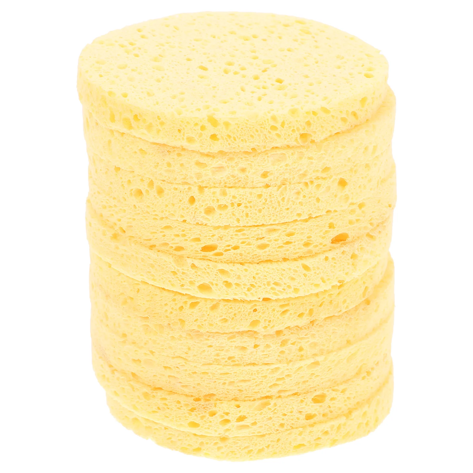 10Pcs Natural Facial Sponges Soft Skinfriendly Makeup Removal Pads Travel Friendly Face Cleansing Sponges Makeup Remover Pads