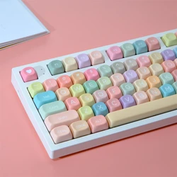 KBCaps 126 tasti Copritasti color caramello PBT sublimazione della tintura Profilo MOA per interruttori Cherry MX Tastiera meccanica da gioco Copritasti MOA