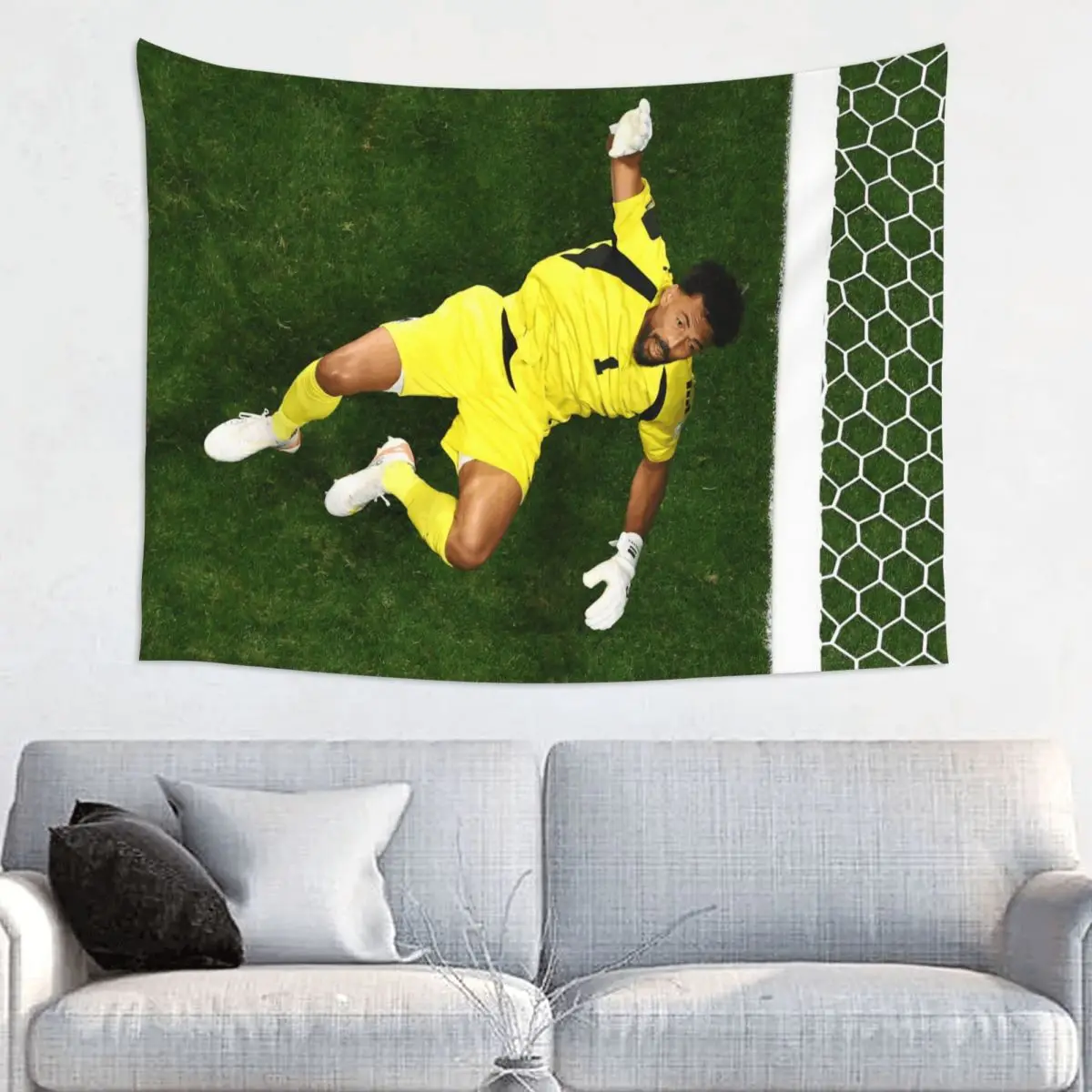 Celebrate Vozinha Tapestry Wall Hanging Printed Polyester Tapestries Best Football Player Fantasy Decoration Dorm Decor Yoga Mat