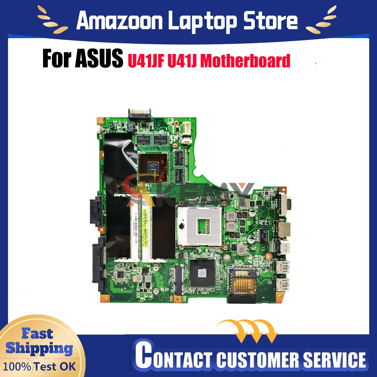 

U41JF Laptop Motherboard For ASUS ZenBook U41JF U41J Notebook Mainboard This item is in stock 100% tests OK fast shipping