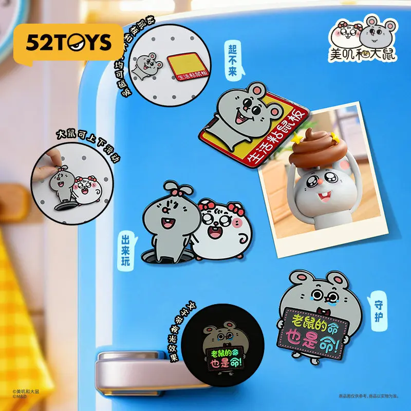 

Магнитная силиконовая бирка для багажа с милыми мультяшными персонажами Мэйдзи и Большой Крысы, наклейка на холодильник, подвесное украшение, коллекционная игрушка, сувенир, подарки