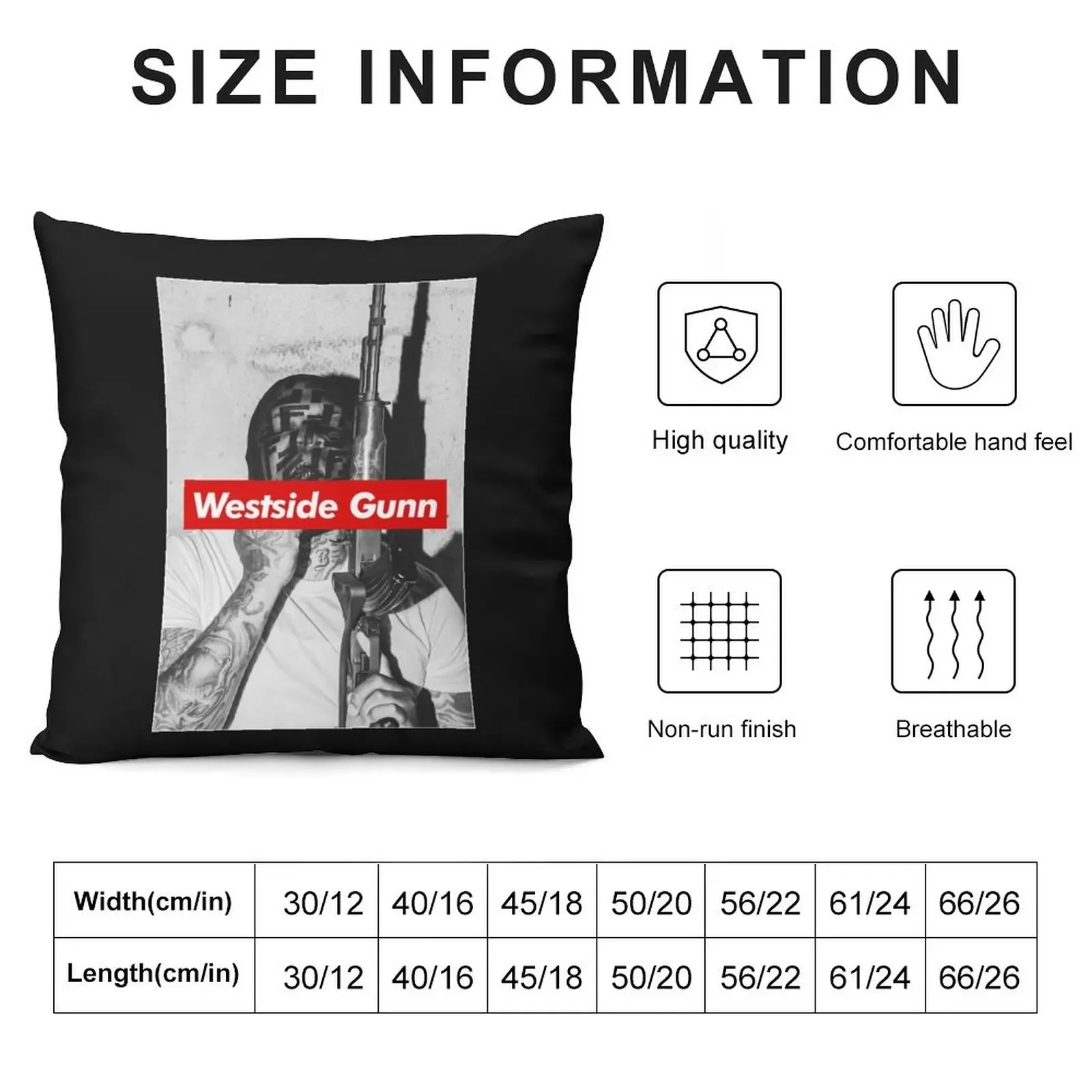 WESTSIDE GUNN Throw Pillow Pillow Cover Luxury Pillow Case Plaid Sofa