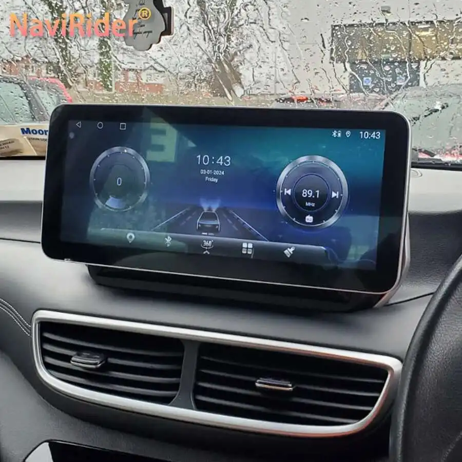 

12,3 "1920*720 Qled экран автомобильный радиоприемник Android 14 Carplay для Hyundai Tucson 2019 2020 стерео GPS мультимедийное радио видеоплеер