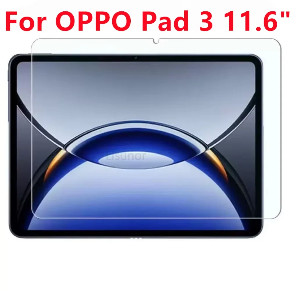 1PCS 9H Tempered Glass Tablet Screen Protector For OPPO Pad 3 4 5 6 Pro 11.6 12.1 13.2 Inch 2026 HD Anti Scratch Protective Film