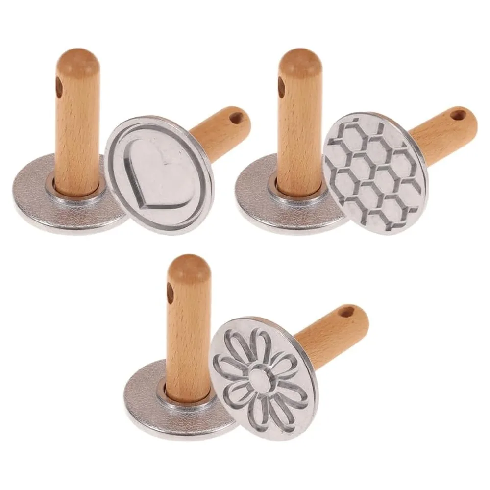 Metal Cookie Press Cutter Mold Cookie Stamper Decorating Supplies for DIY Baking Cakes Pastries Easy To Use Gift Package