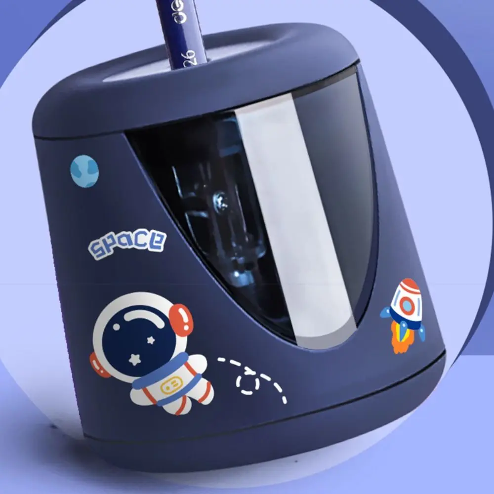 Sticker Office School Supplies Cartoon Electric Pencil Sharpener Mechanical Tool Switch Automatic Creative Stationery