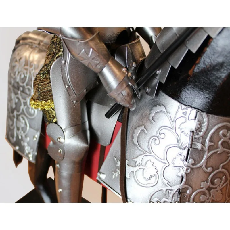 War Horse Knight Armor Home Decoration Office Desktop Nostalgic Old Items Ornament Recommendation