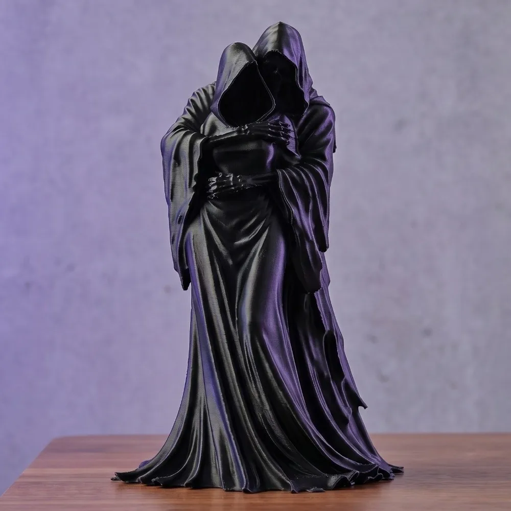 Desk Ornaments Embracing Posture Gothic Decoration 3D Printed Dark Style Skeleton Model Decoration Retro Ghost Ornaments Gifts