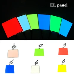 10X10CM Glowing EL Sheet EL Panel Flexible Electroluminescent Cold Light For Holiday Glow Party Supplies DIY Model Light Source