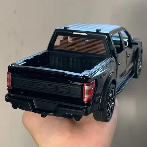 1:20 Ford Raptor F150, camioneta de aleación de coche, vehículos de juguete y Diecasts, modelo de coche a escala en miniatura, juguetes de coche para regalos de niños