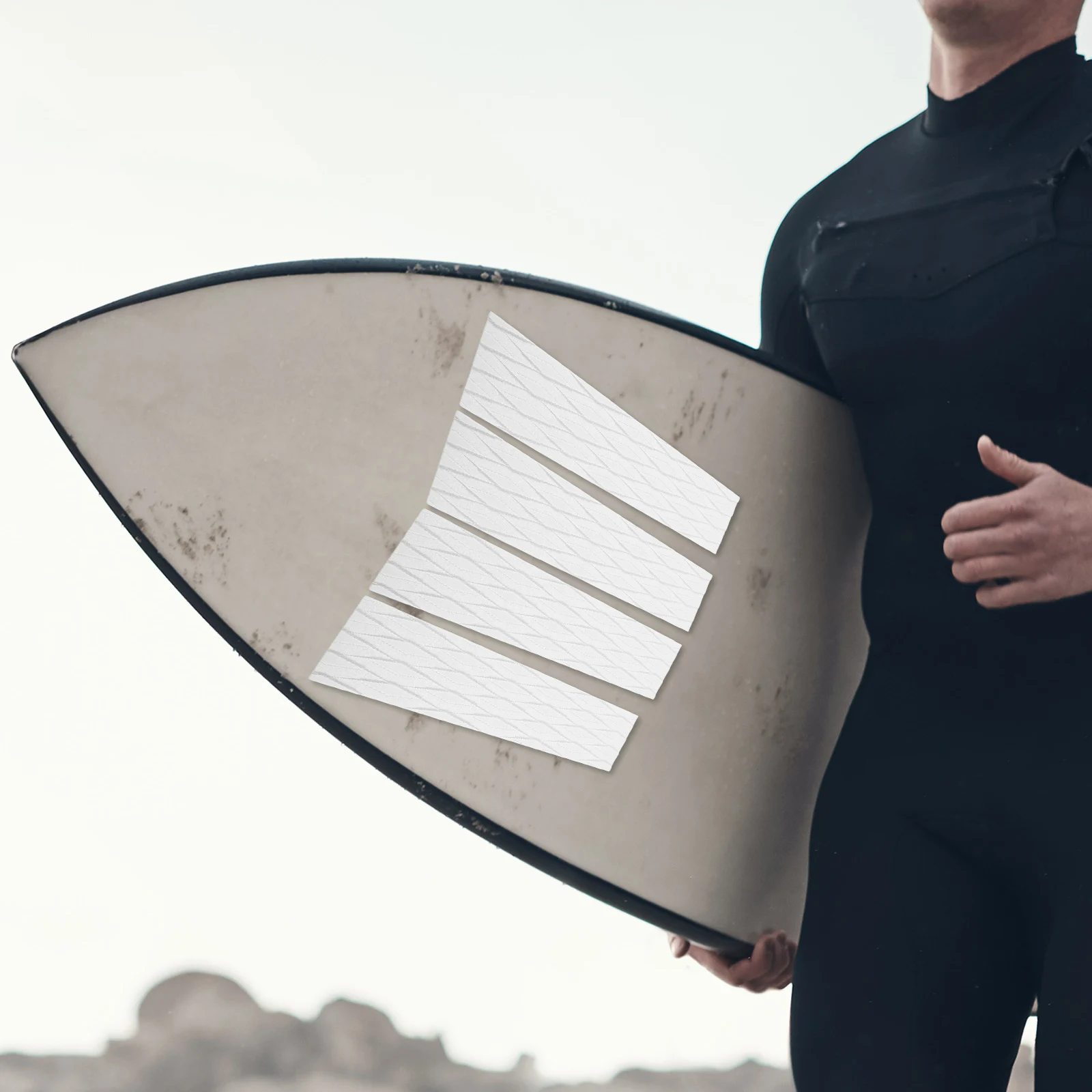 

Eva Anti Slip Surfboard Pad Set Groove Design Self Adhesive Backing Water Sports Boat Deck Mat Kayak Flooring Cushions Flotation