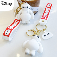 Disney Series Keyring Accessories Toys Big Hero 6 Cartoon Doll Pendant Baymax Keychains Pendant Cute Fashion Key Ring Small Gift