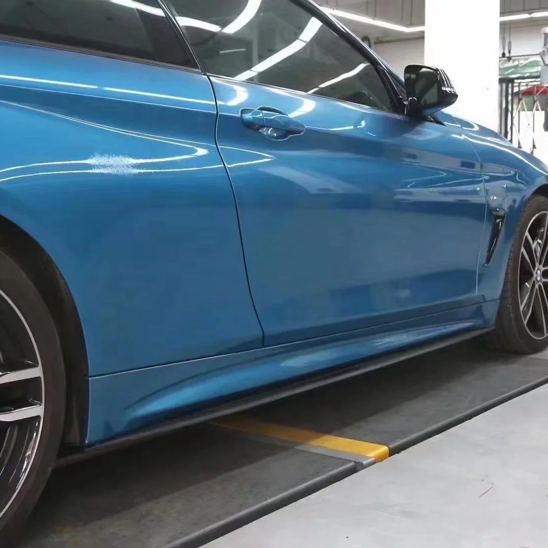 تنورة جانبية بنمط MP من ألياف الكربون لجزء السيارات من شفة المصد الجانبية F32 F33 F36