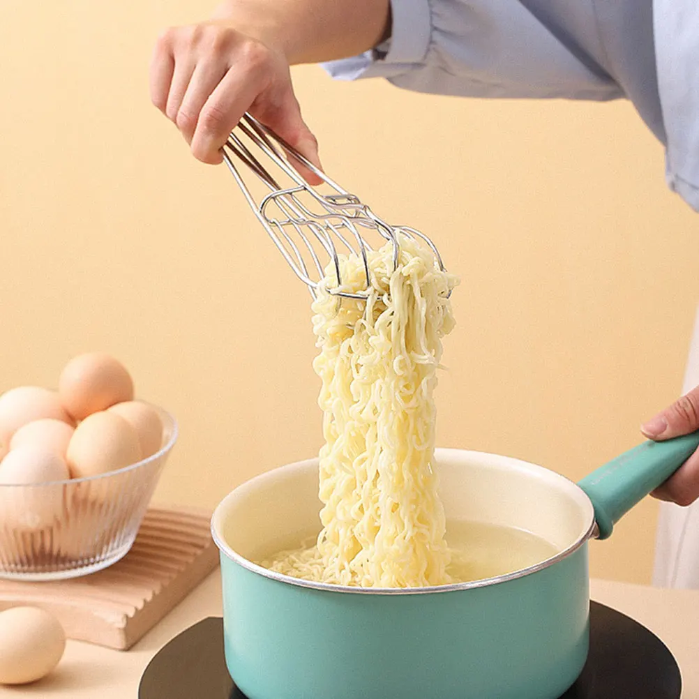 

Egg Beating Clip Stainless Steel Whisk Kitchen Tools Large Wire Foam Beater Stirrer Blender Easy Dough Noodle Tool Multi Use Egg