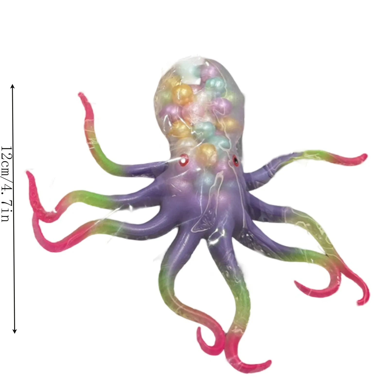 Children\'s Squeeze Sea World Octopus Decompression Toy Gift Simulation Model Can Be Stretched Decompression Vent Novelty Toys