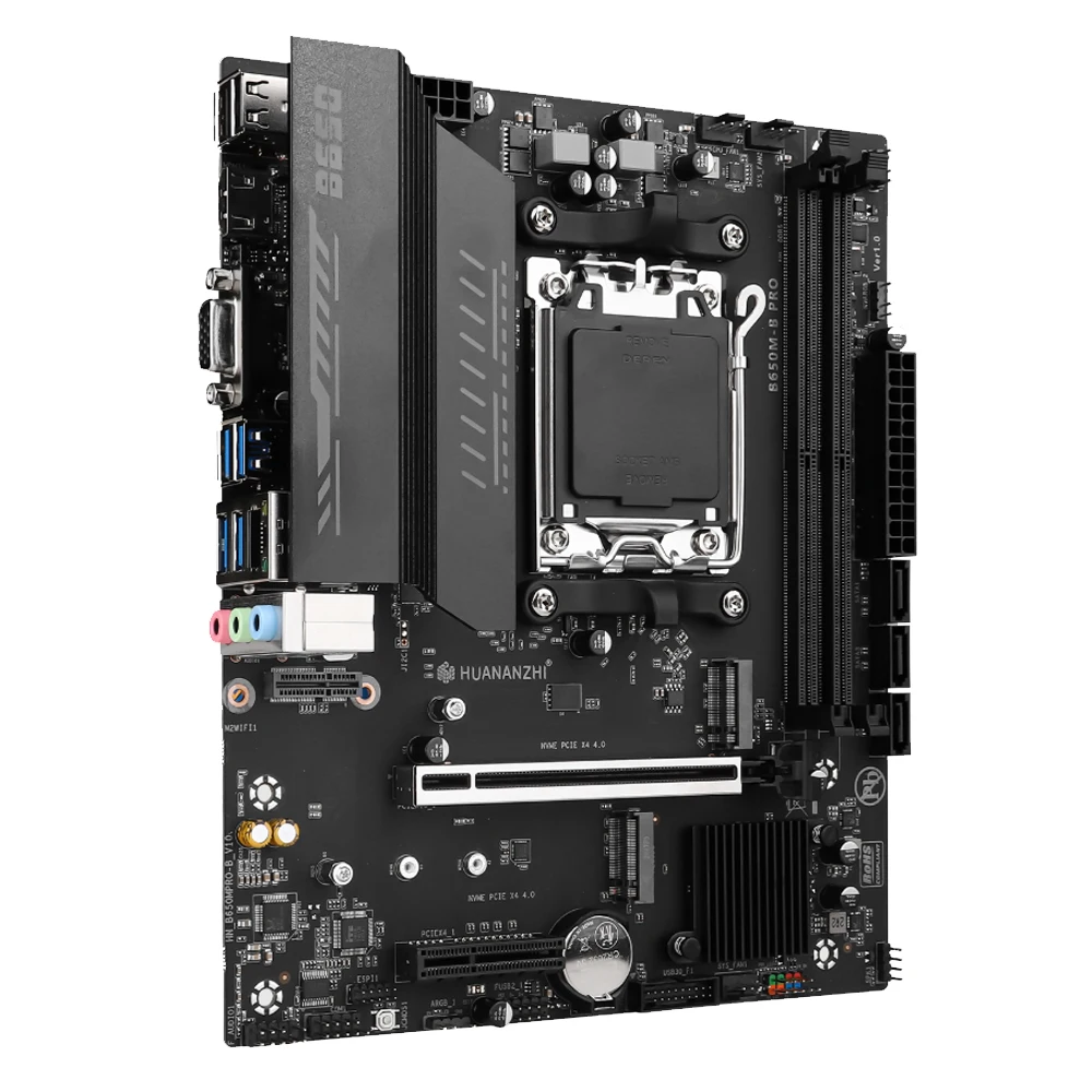 B650 Motherboard AM5 Socket ARGB Extend Supoort Ryzen 7000-9000 NVME 4.0 8-Power Supply Module Multiple Option