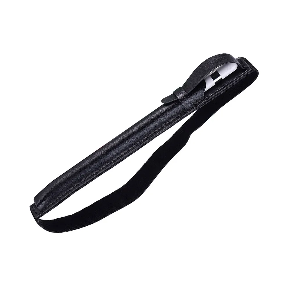 

Чехол для стилуса из ПУ-кожи, совместимый с Apple Pencil, защитный держатель для карандаша, дорожный футляр для ежедневного использования, с эластичным ремнем для надежной фиксации