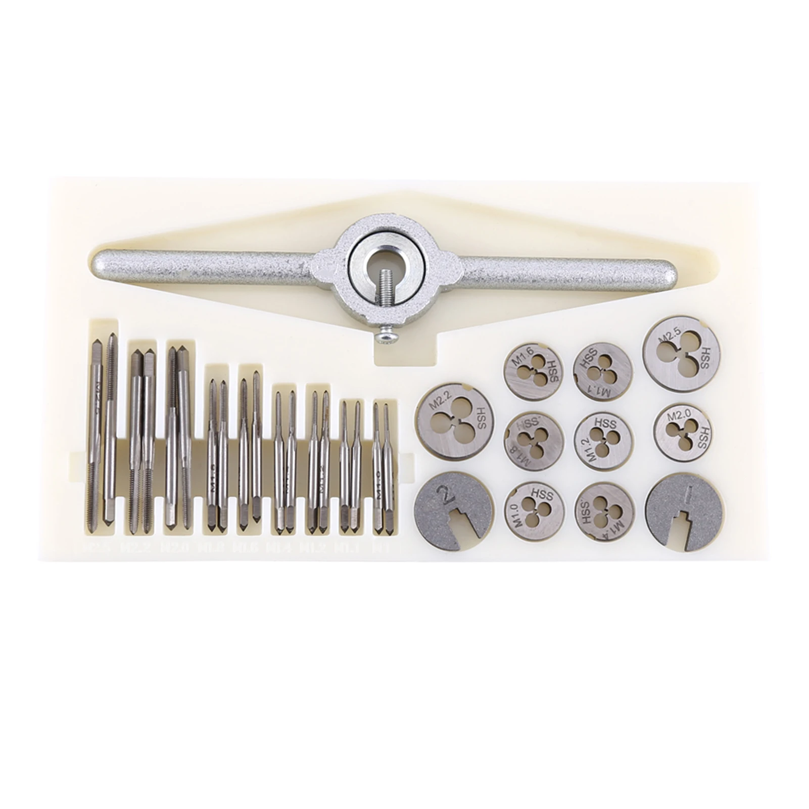 30PCS/Set Taps Dies Spanner Set Screw Threading Tapping Hand Tools Kit