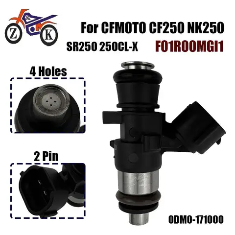 1PCS 오토바이 연료 인젝터 CFMOTO 250NK 250SR CF250NK CF250SR 인젝션 노즐 센서 교체 0DM0-171000 F01R00MGI1