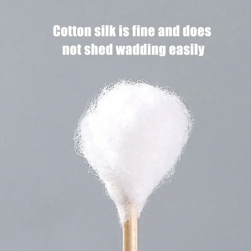 500 قطعة صندوق أعواد قطنية للاستعمال مرة واحدة مع رأس مستدير مزدوج النهاية لإزالة المكياج والمكياج التنظيف اليومي رعاية الحيوانات الأليفة متعددة الأغراض