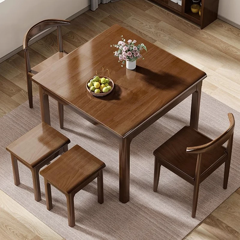 Meja Makan Mini Sudut Kursi Kayu Samping Meja Makan Kecil Modern Dinding Lounge Pusat Hemat Ruang Perabot Dapur Mesa Tinggi
